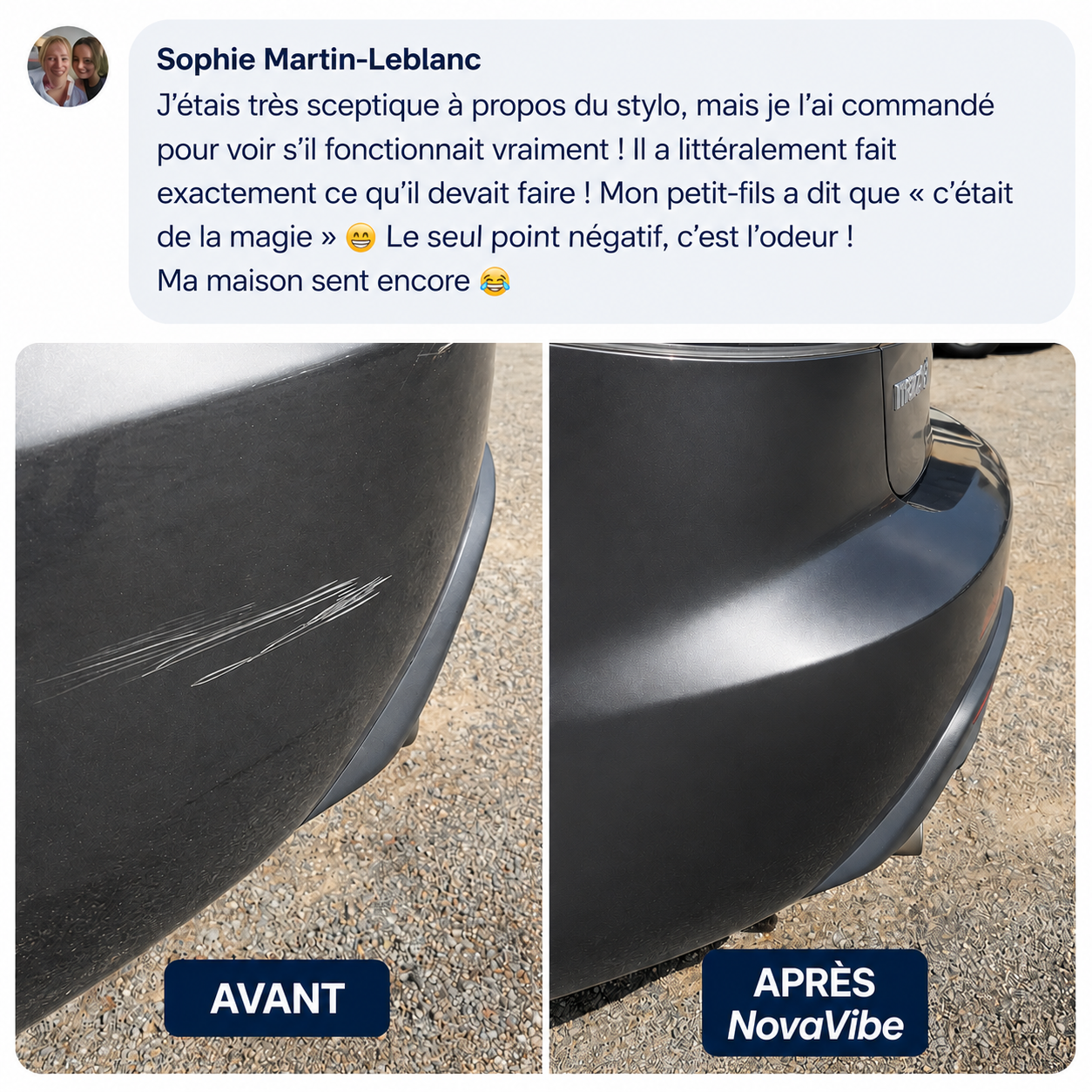 Stylo magique efface-rayures