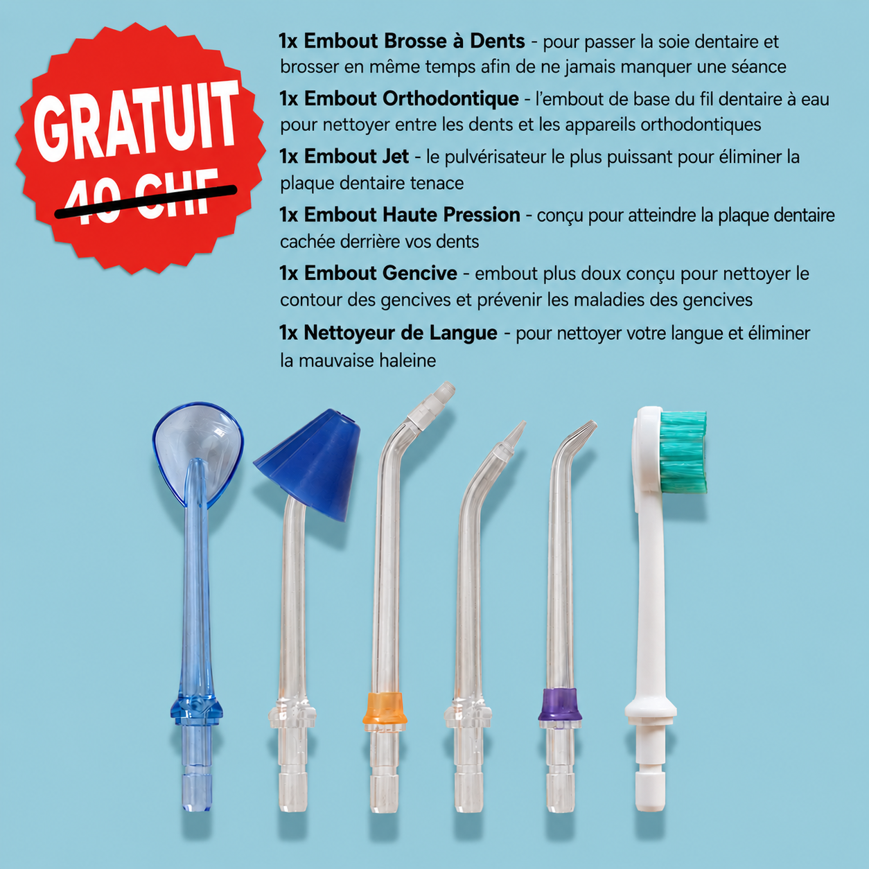 Kit complet hydropulseur sourire plus frais