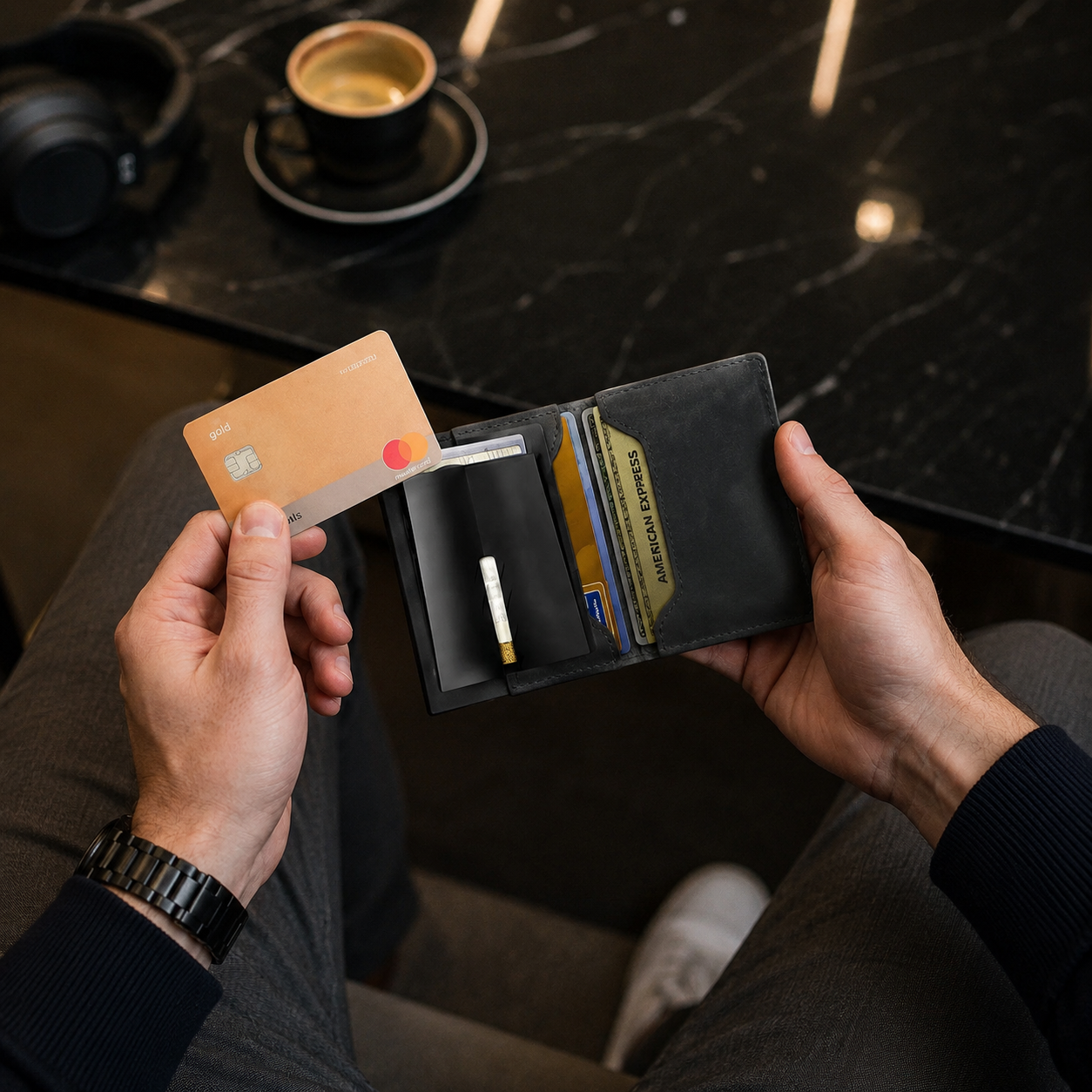 Porte-carte avec protection RFID