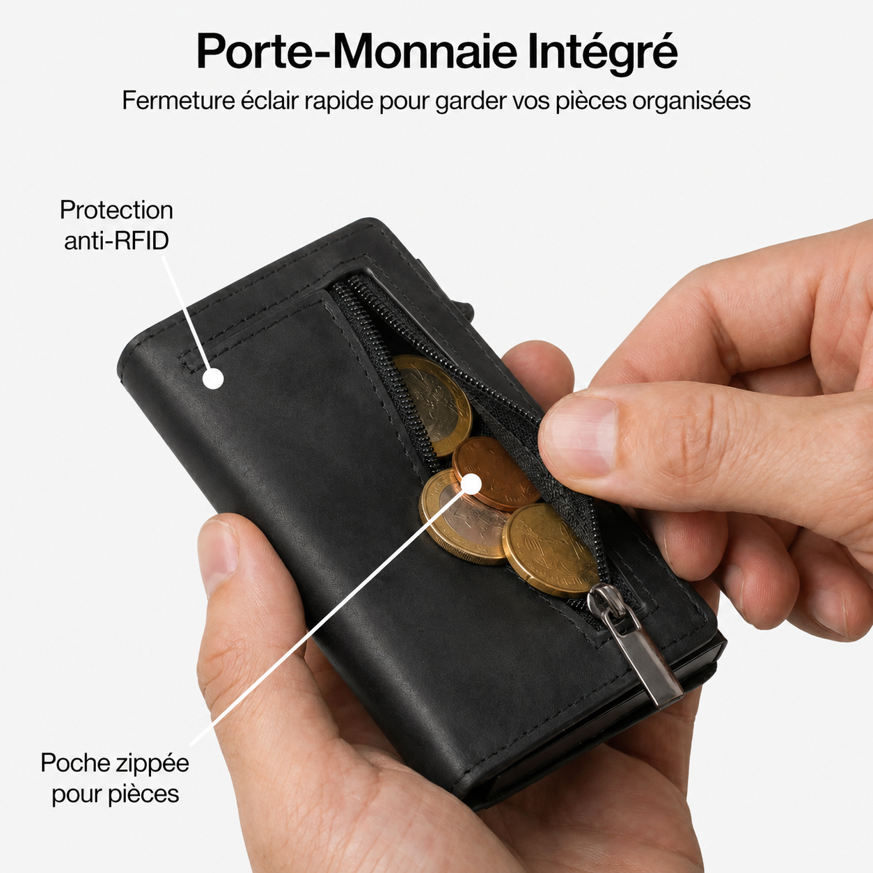 Porte-carte avec protection RFID