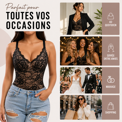 Body en dentelle ultra-sculptant