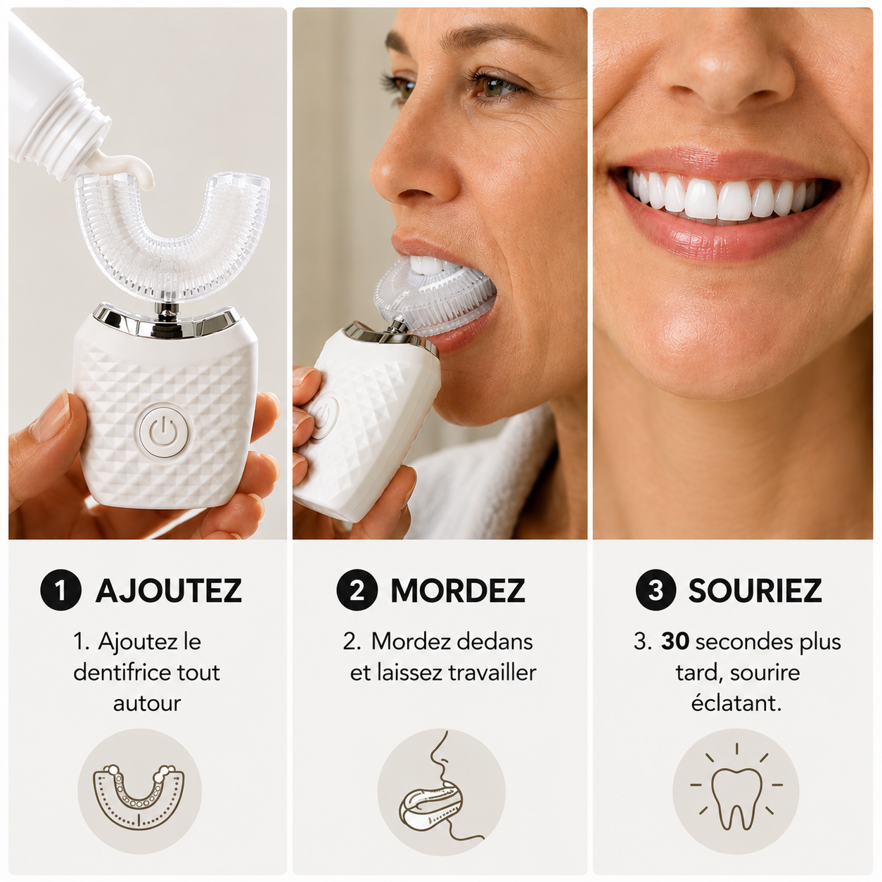 Brosse à dents sonique 360° nouvelle génération