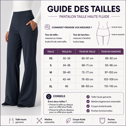 Pantalon de travail taille haute