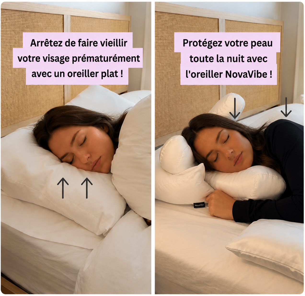Oreiller anti-rides ultra confort