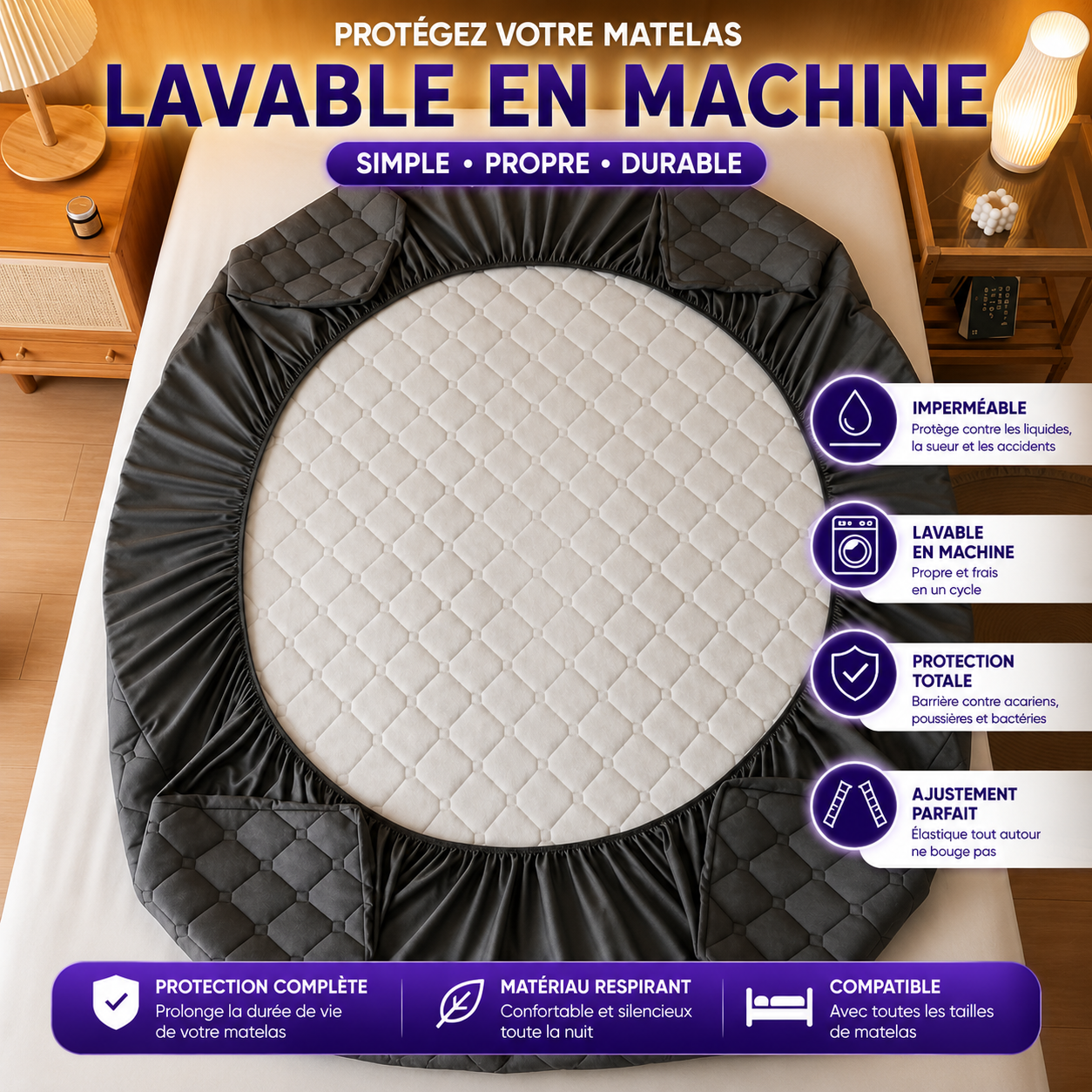 Protège-matelas imperméable