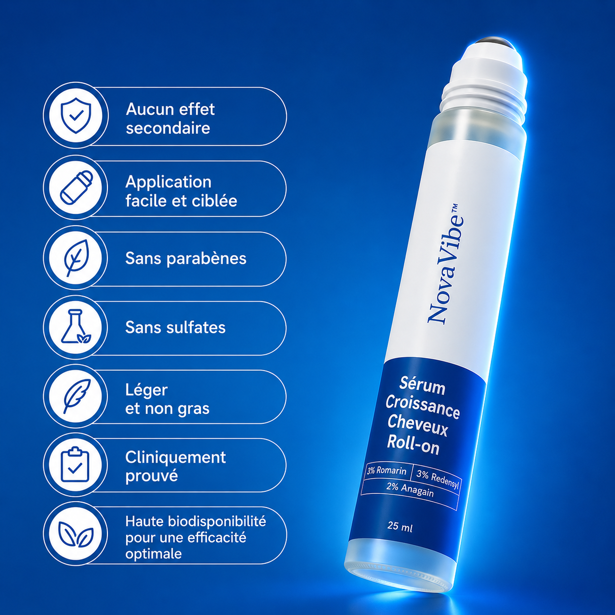 Sérum pour cheveux à croissance rapide