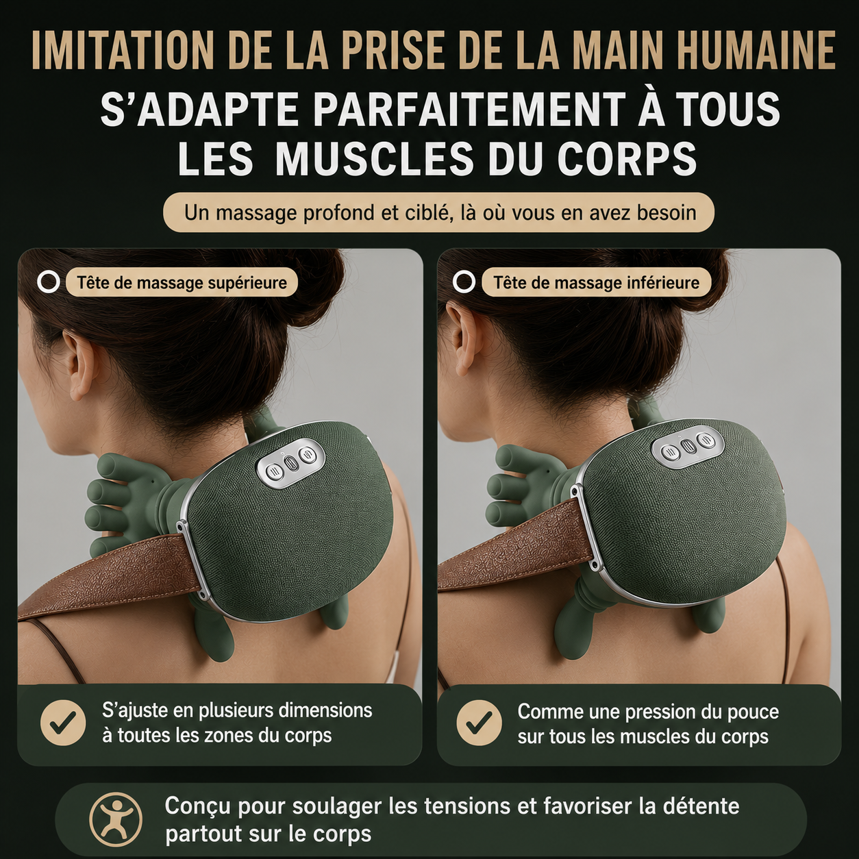Masseur Intelligent 4D Multi-Zone