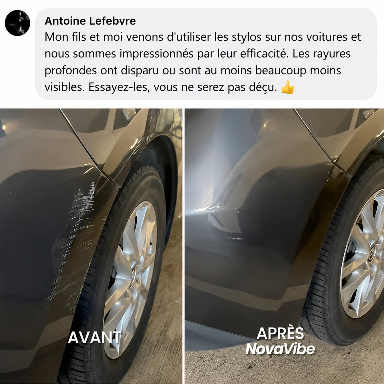 Stylo magique efface-rayures