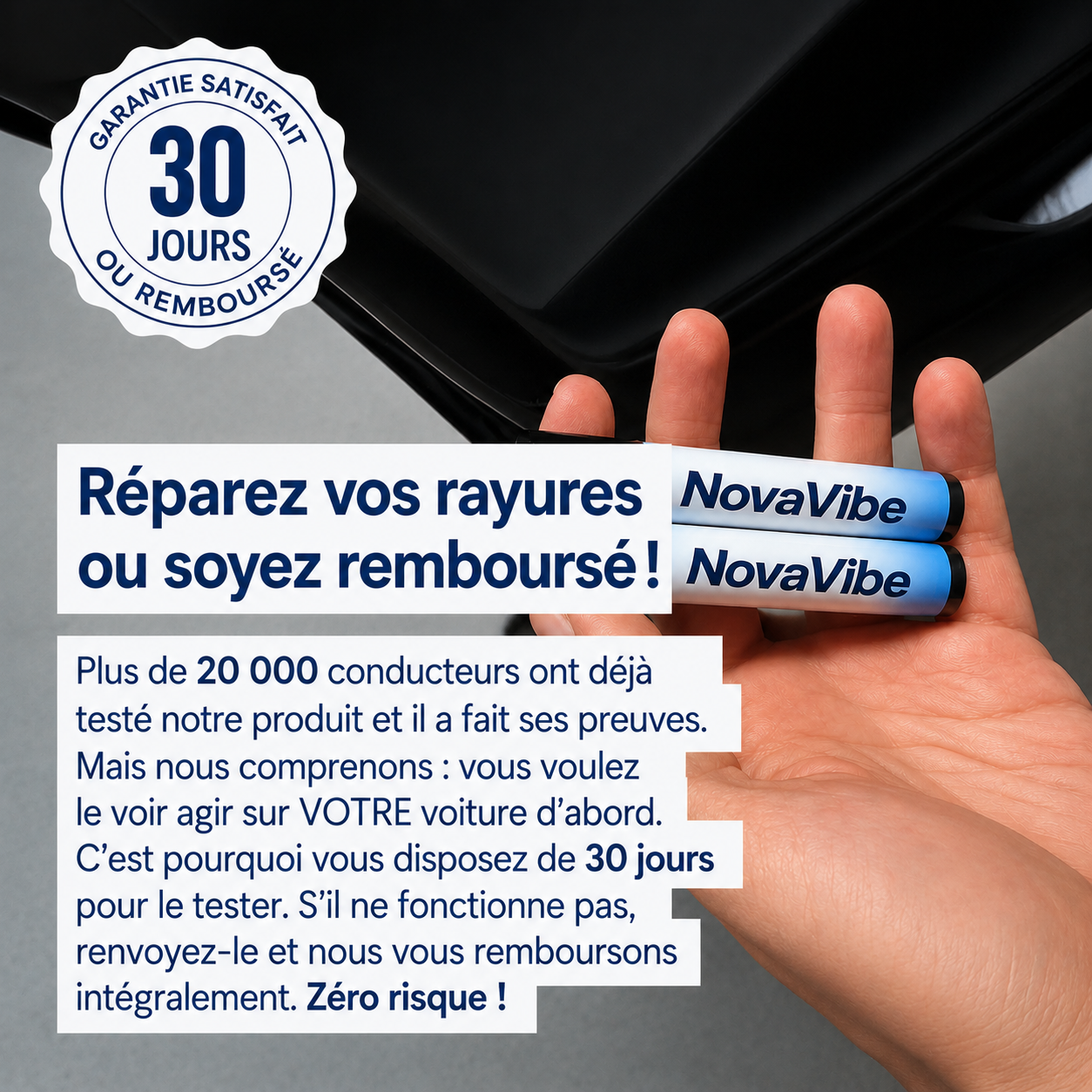 Stylo magique efface-rayures