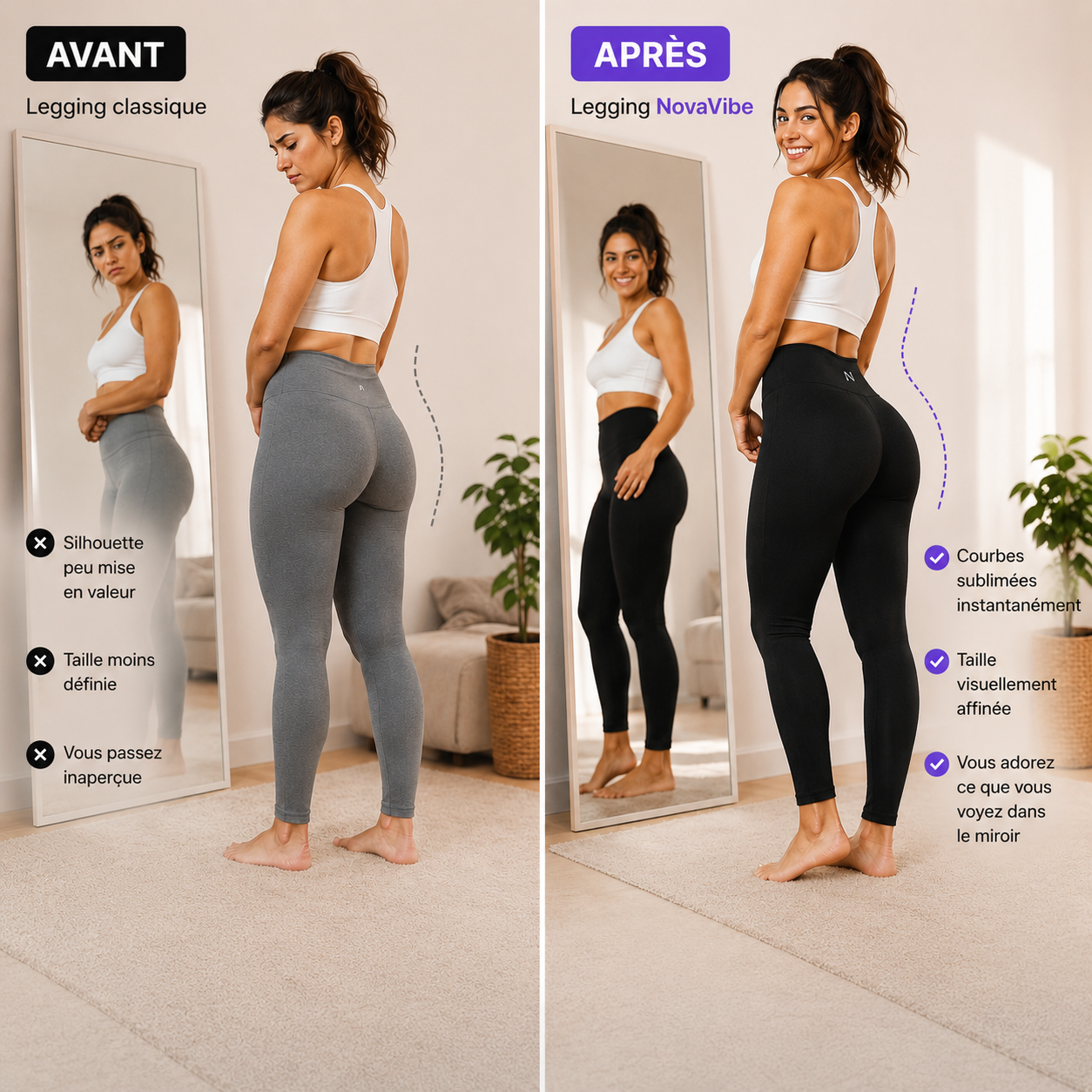 Legging Ultra Galbant à Effet Push-Up