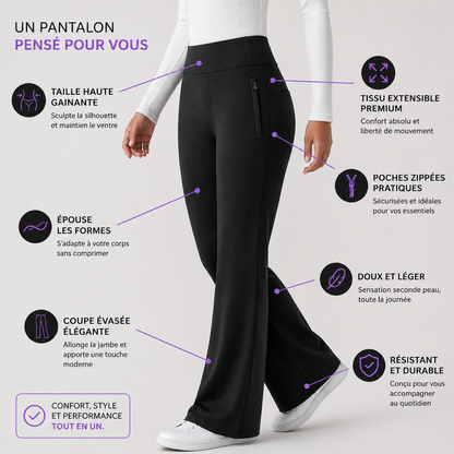 Pantalon de travail taille haute