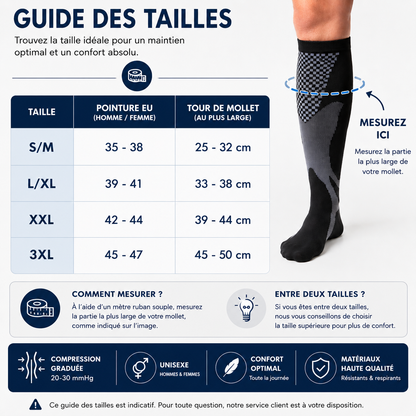 Chaussette de compression ultra confort