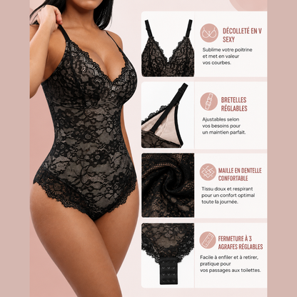 Body en dentelle ultra-sculptant